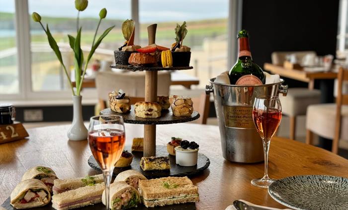 Champagne Afternoon Tea in the Carreg Restaurant